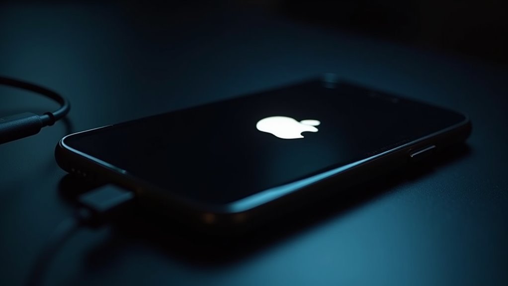 potężny wskaźnik ładowania z logo Apple