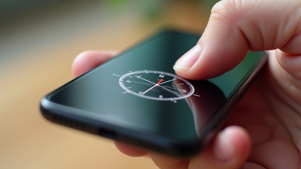 szybki restart naprawia aplikację kompas i poziomicę